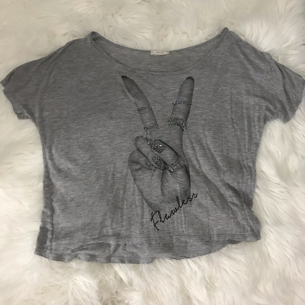 Women’s Gray Crop Top